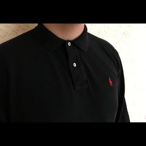 Black and Red Polo Ralph Lauren Long Sleeve Shirt